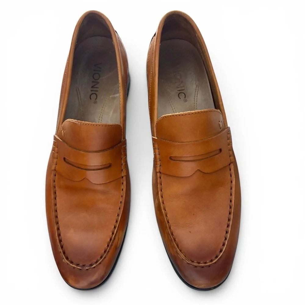 Vionic Mens Snyder Loafer 11.5 Leather Slip On